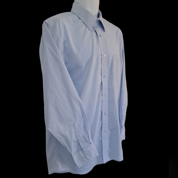 Haggar - Dress Shirt - EZ Button, Comfort Classic Fit - No Iron - EUC - 16/34-35 - Picture 4 of 10